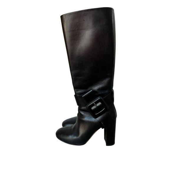 Valentino Garavani Black Leather Knee High boots Size 39.5/9.5 Women’s - Picture 4 of 11
